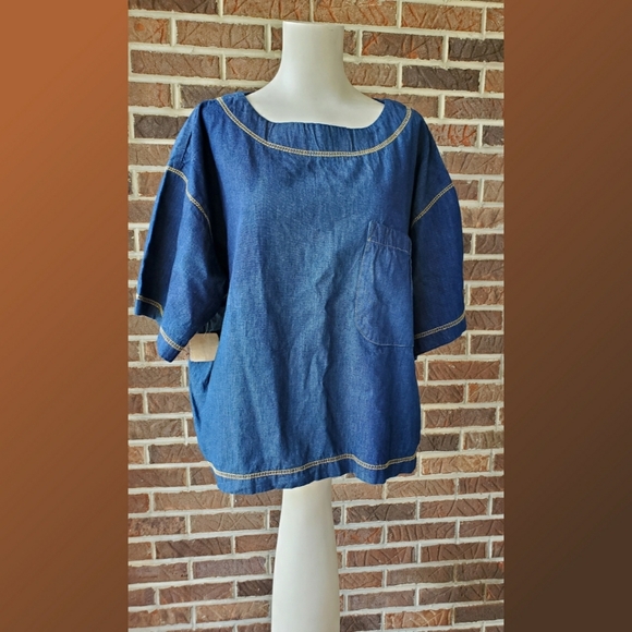 Vintage Cherokee Denim Top New with Tag - Picture 1 of 5